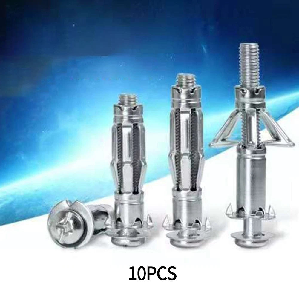 10 Pcs Heavy Duty Cavity Wall Anchors for Outdoor Use