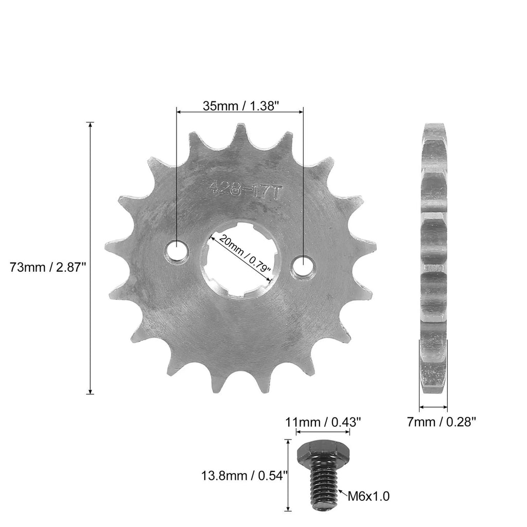 Front Engine Sprocket 17T 20mm for Yamaha TTR Dirt Bike (2005–2015)