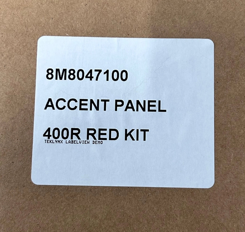 8M8047100 Red Cowling Accent Panel for Mercury Marine 400R (Incomplete)