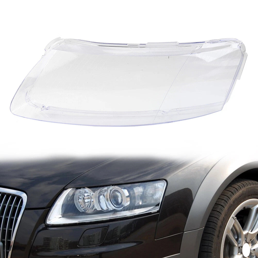 Clear Headlight Lens Cover for Audi A6 C6 (2006–2011)