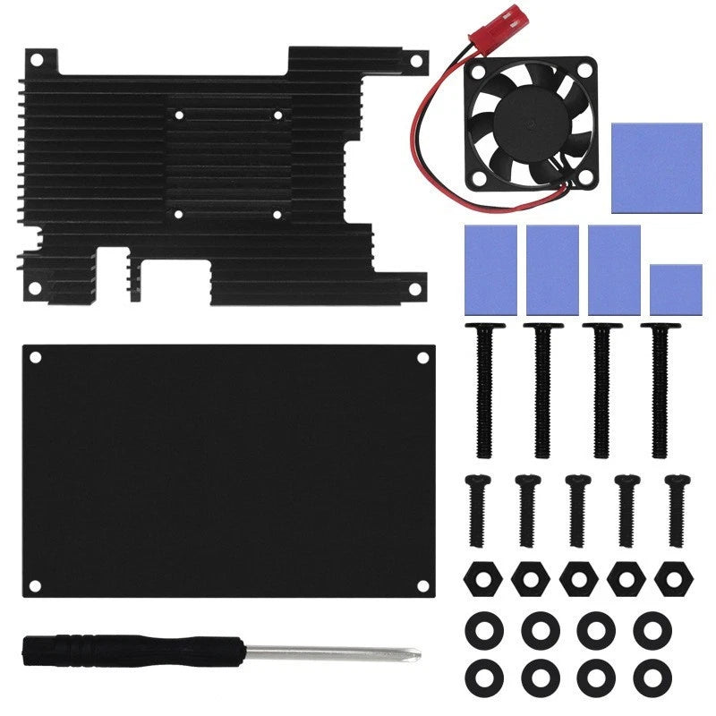 Active Passive Cooling Case for Orange Pi 5 5B (2023) Aluminum Alloy