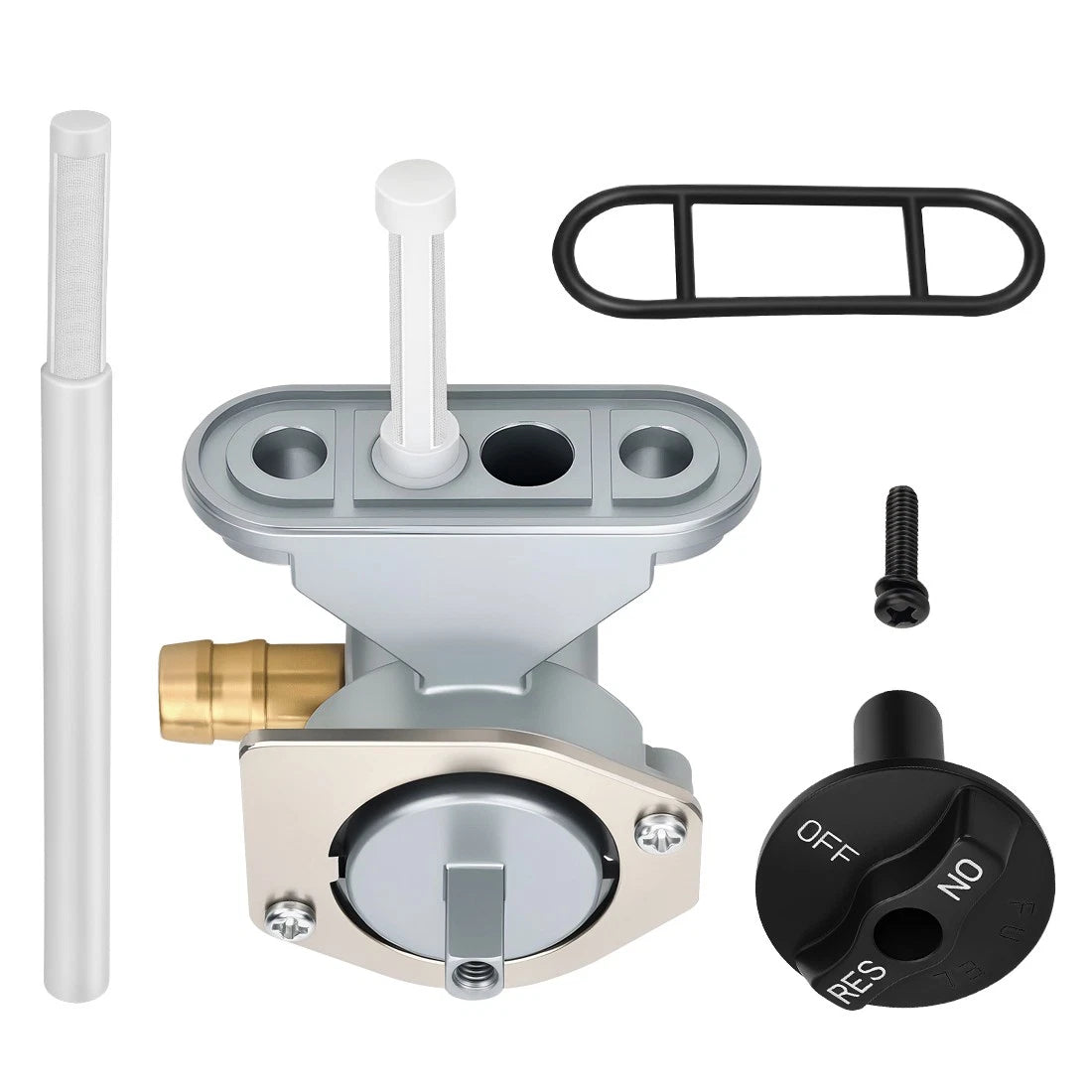 Fuel Petcock w/ Tap Knob Assy for Kawasaki ZZR600 Ninja ZX-6R ZX-9R (1990–2008)