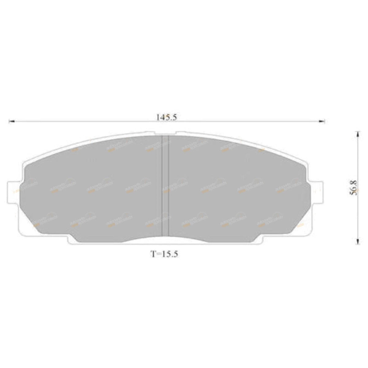 Front Disc Brake Pads for Toyota Hiace SBV RCH12 RCH22 1995–2003