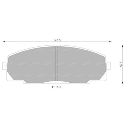 Front Disc Brake Pads for Toyota Hiace SBV RCH12 RCH22 1995–2003