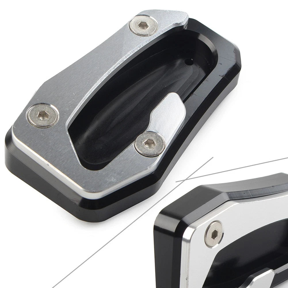 Side Kickstand Extension Plate Pad for Yamaha TMAX 530 (2017–2019) Silver