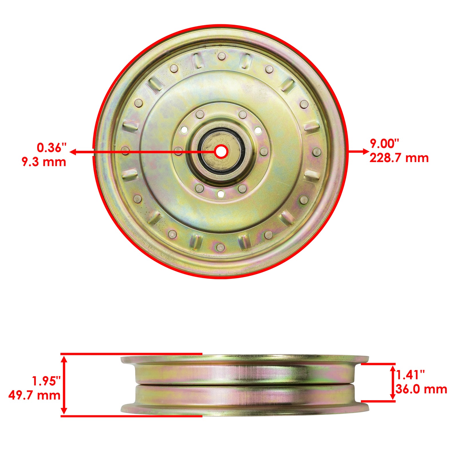 Deck Idler Pulley Kit Replacement for Toro Z Master 60 72 Inch (2006–2020)