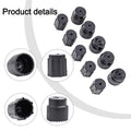 10Pcs A/C Valve Cap for Universal Applications (Pressure H&L)