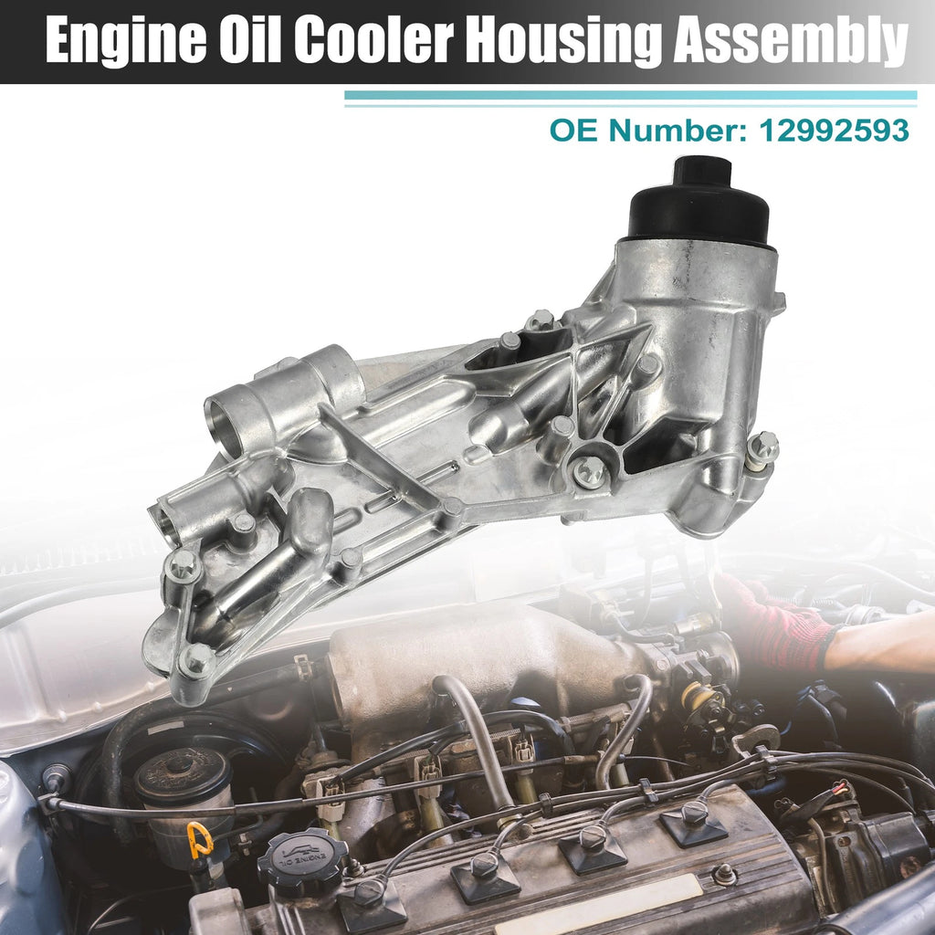 Engine Oil Cooler Housing Sensor Assembly Replacement for Chevrolet Aveo (2012–2020)