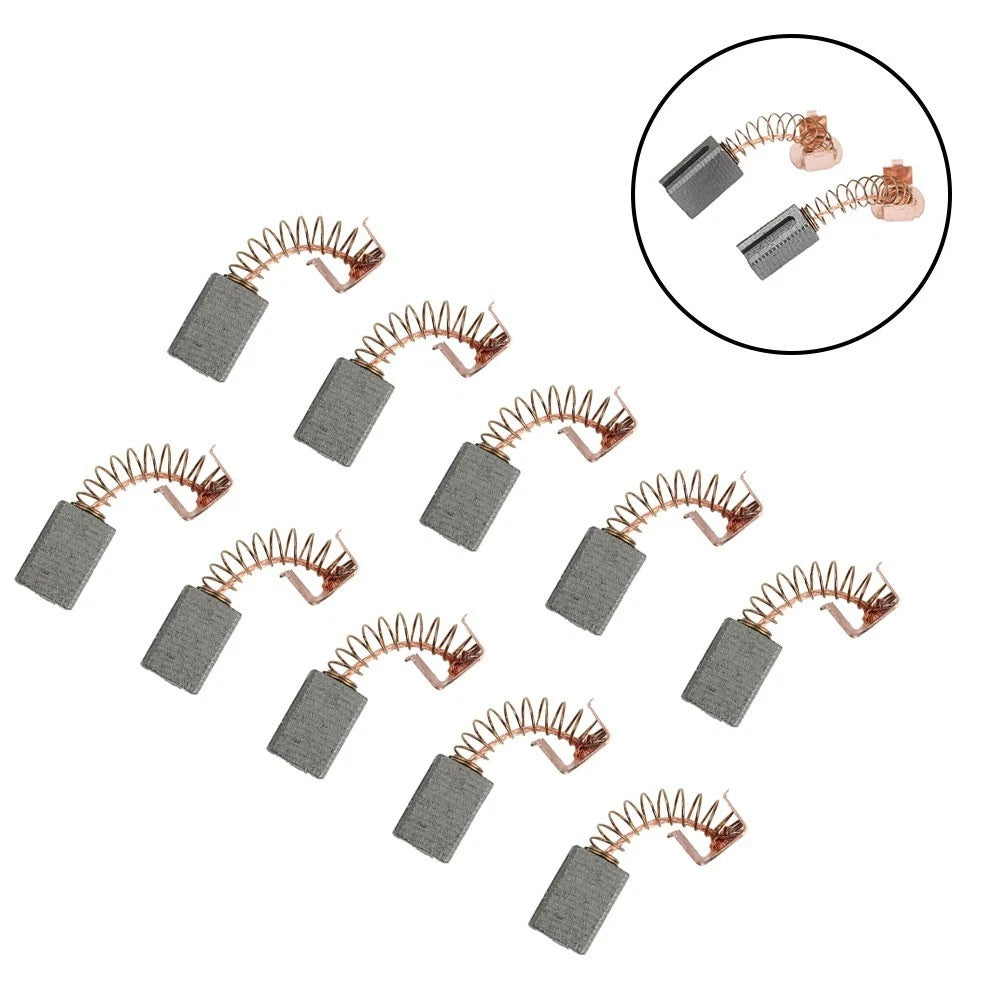 10 Pairs Carbon Brushes for Angle Grinder Motor (Power Tool)