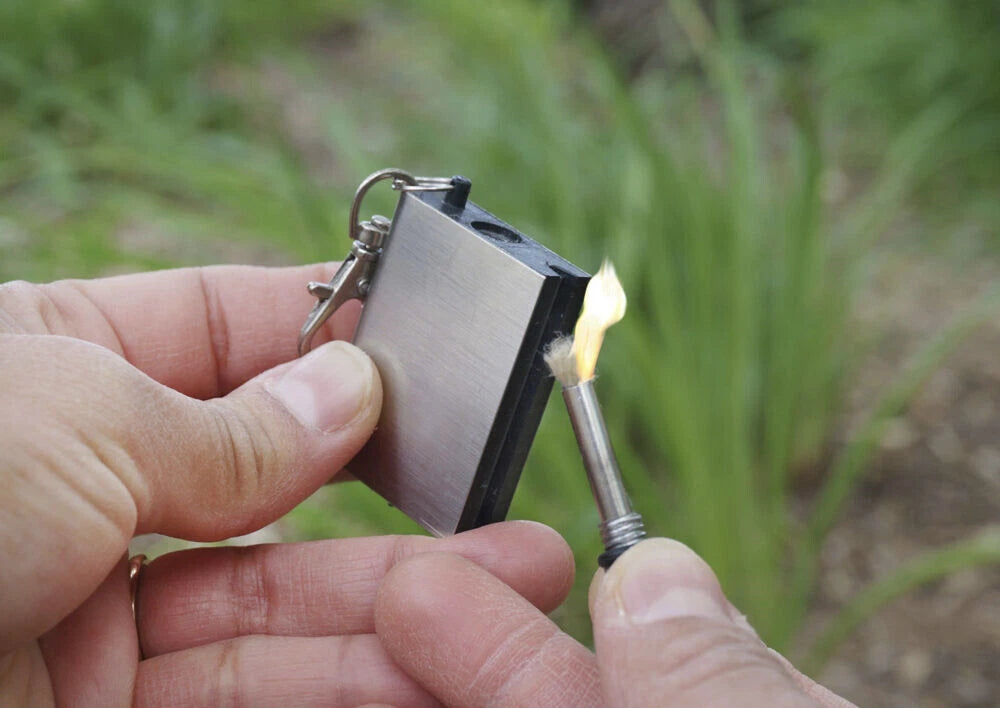 2 Packs Instant Survival Magnesium Fire Starter for Camping