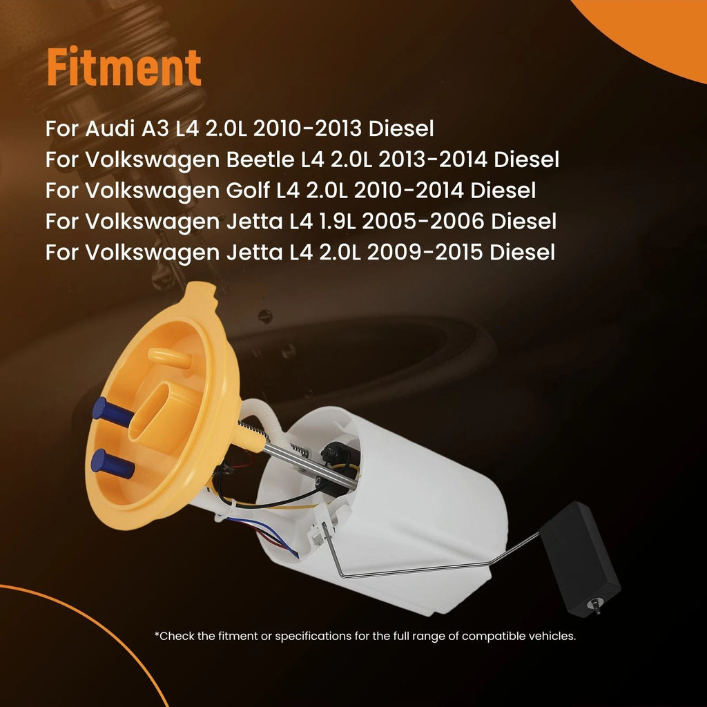 Electric Fuel Pump Module Assembly for VW Jetta Golf 2.0L Diesel (2009–2015)