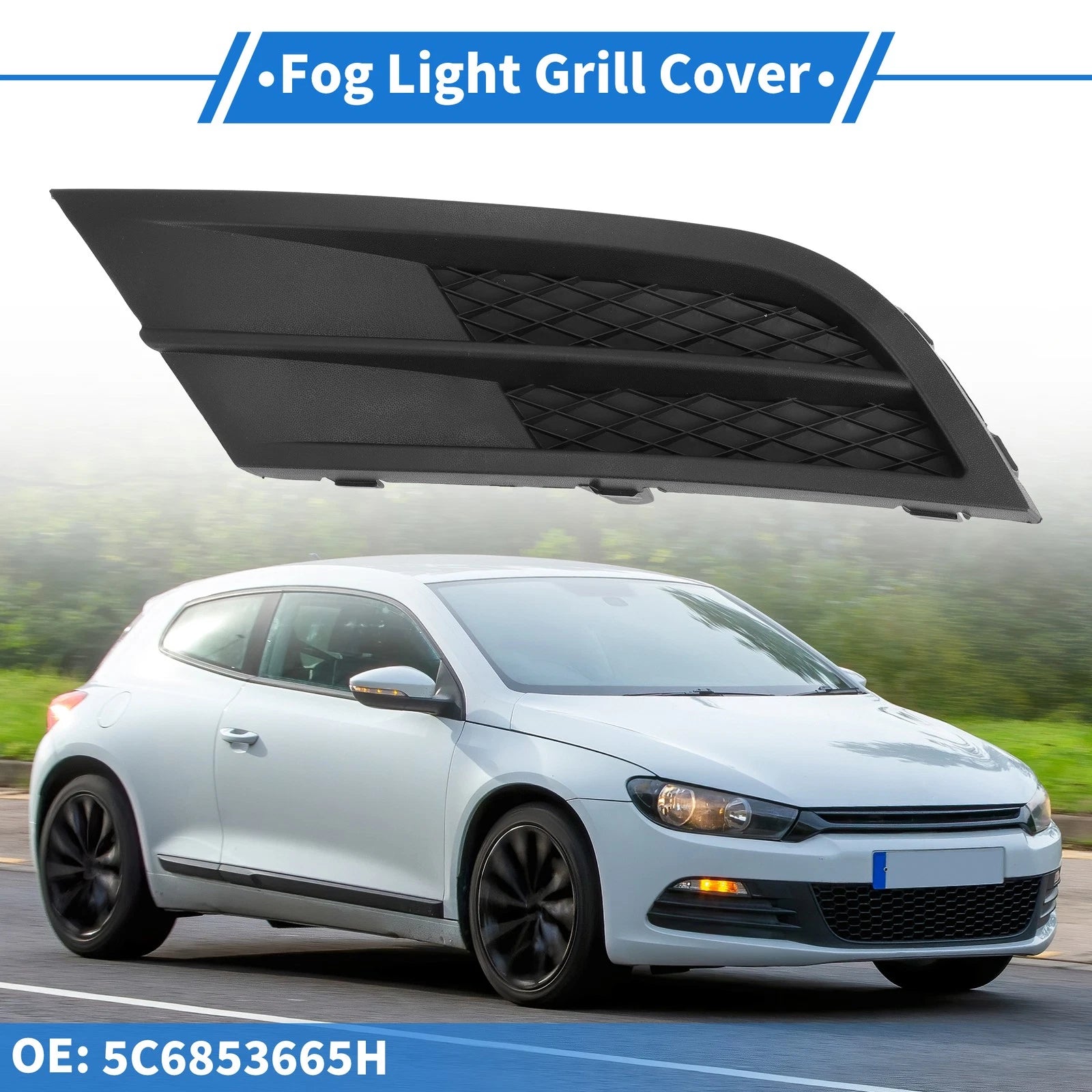 Front Left Fog Light Grill Replacement for Volkswagen Jetta (2015–2018)