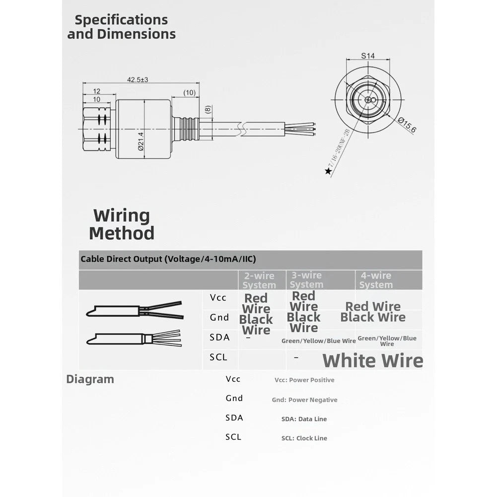 Pressure Sensor for Refrigeration and Air Conditioning Units (50bar Range)