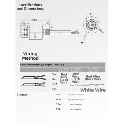 Pressure Sensor for Refrigeration and Air Conditioning Units (50bar Range)