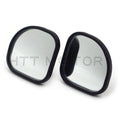 2X 360° Fan Shaped Blind Spot Round Stick-On Side View Mirror for Auto