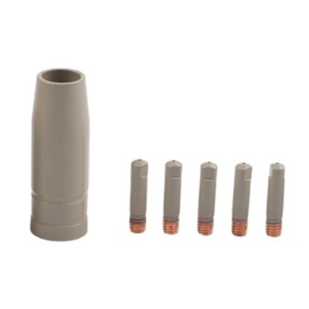 6PCS MIG Welding Replacement Tips and Nozzle for 15AK Torch
