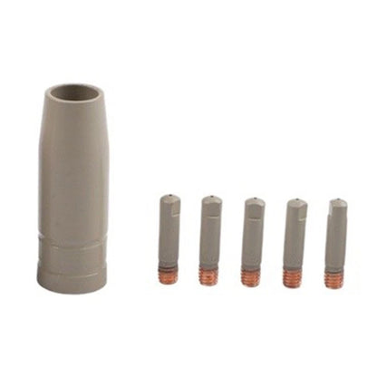 6PCS MIG Welding Replacement Tips and Nozzle for 15AK Torch