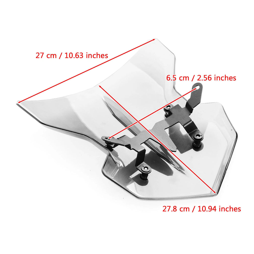 Windscreen for Yamaha MT-03 (2020) T9 Gray