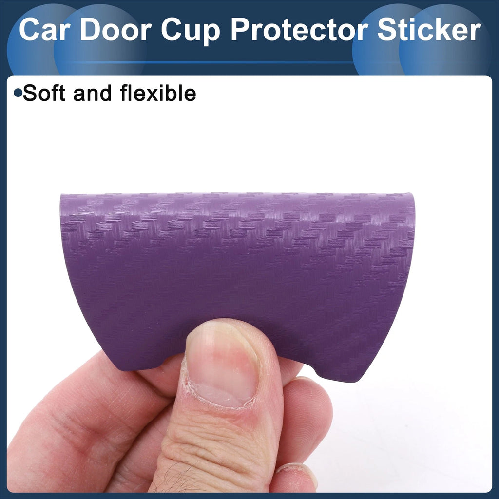3D Car Door Handle Scratch Protector for Universal Vehicles (68x85mm)