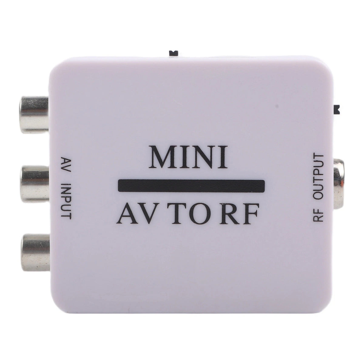 Composite AV to RF Coaxial Video Modulator Adapter for VHS VCR DVD Devices