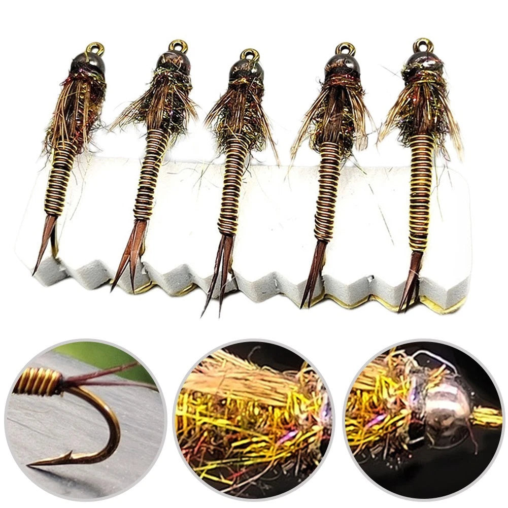 Stonefly Nymph Tungsten Bead Head Lure for Trout Bass Grayling