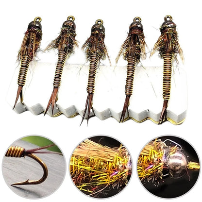 Stonefly Nymph Tungsten Bead Head Lure for Trout Bass Grayling