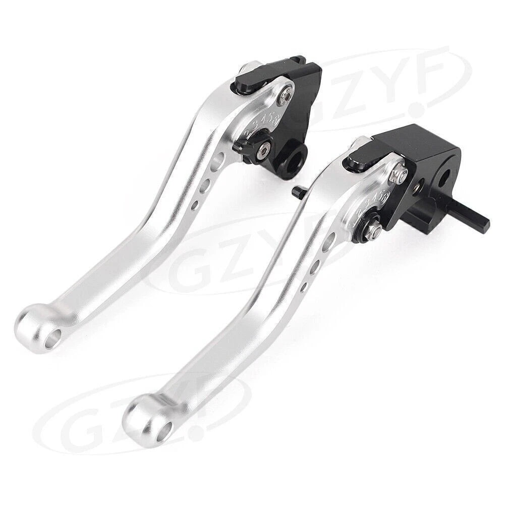 1 Pair Brake Clutch Levers for Kawasaki Ninja ZX6R Z1000 (2007–2013) Silver