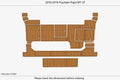 EVA Pads for Fountain 37 Pajot MY (2017) - Foam Teak Deck Flooring Mat