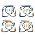 4X Carburetor Rebuild Kit for Kawasaki KVF300 Prairie (1999–2002)