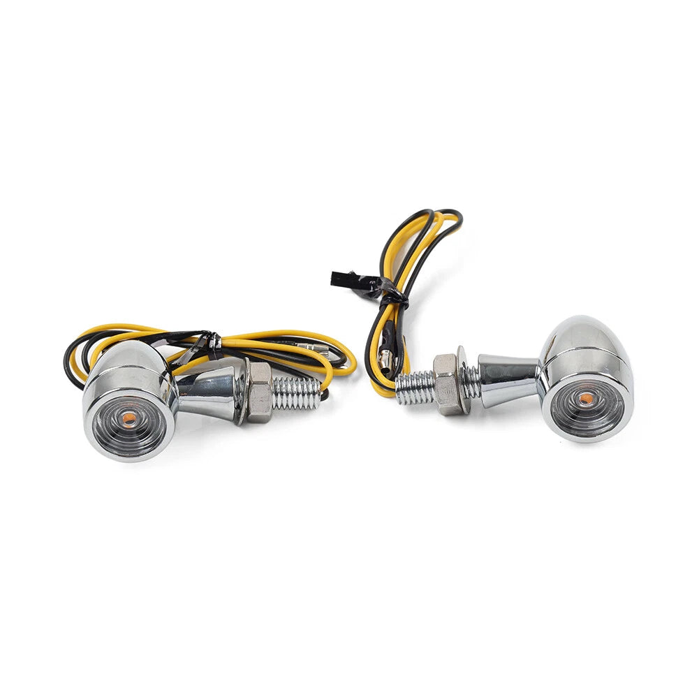 Motorcycle Mini Turn Signal Light Blinker For Bobber Cafe Racer