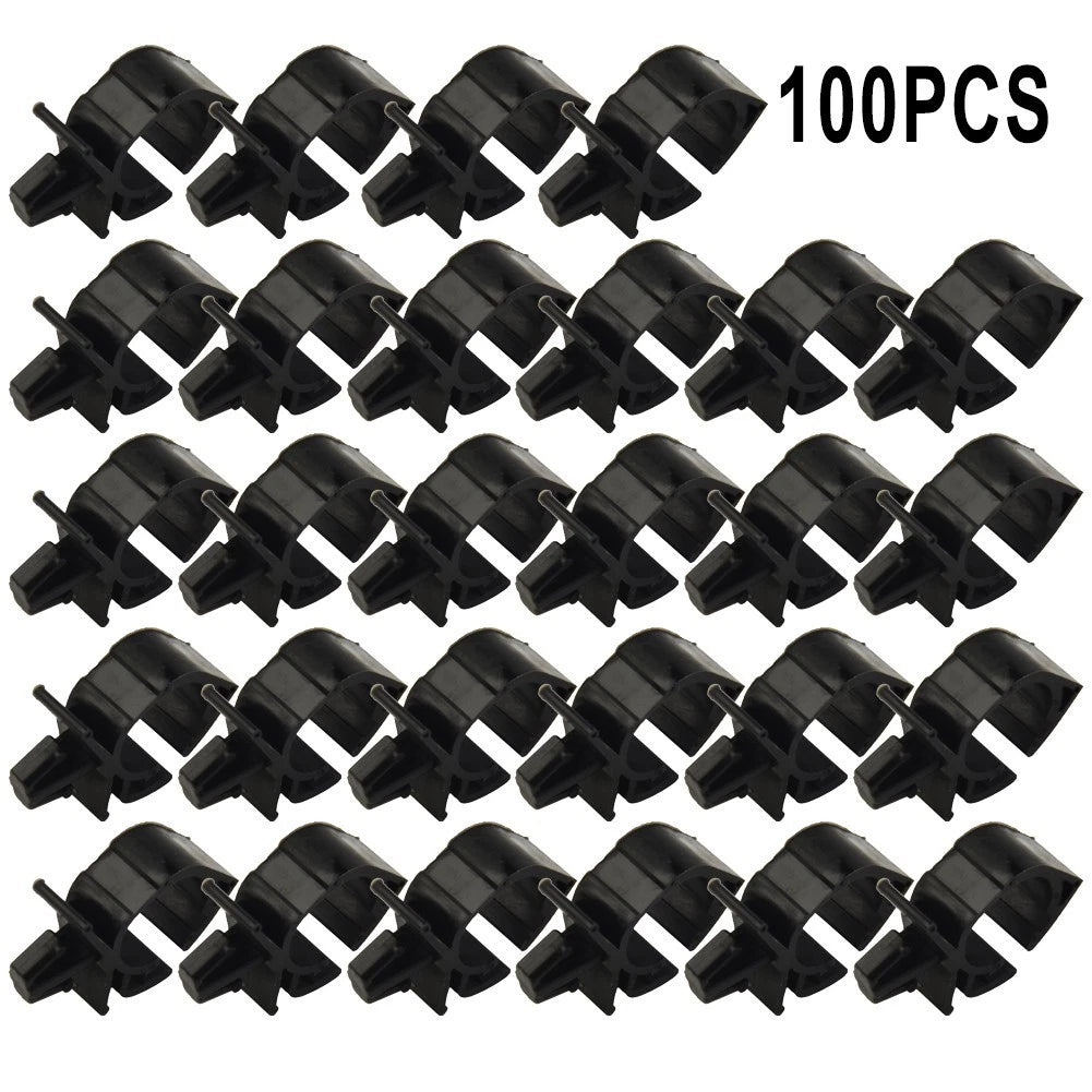 Set of 100 Car Wiring Harness Fasteners, Auto Wire Cable Clips