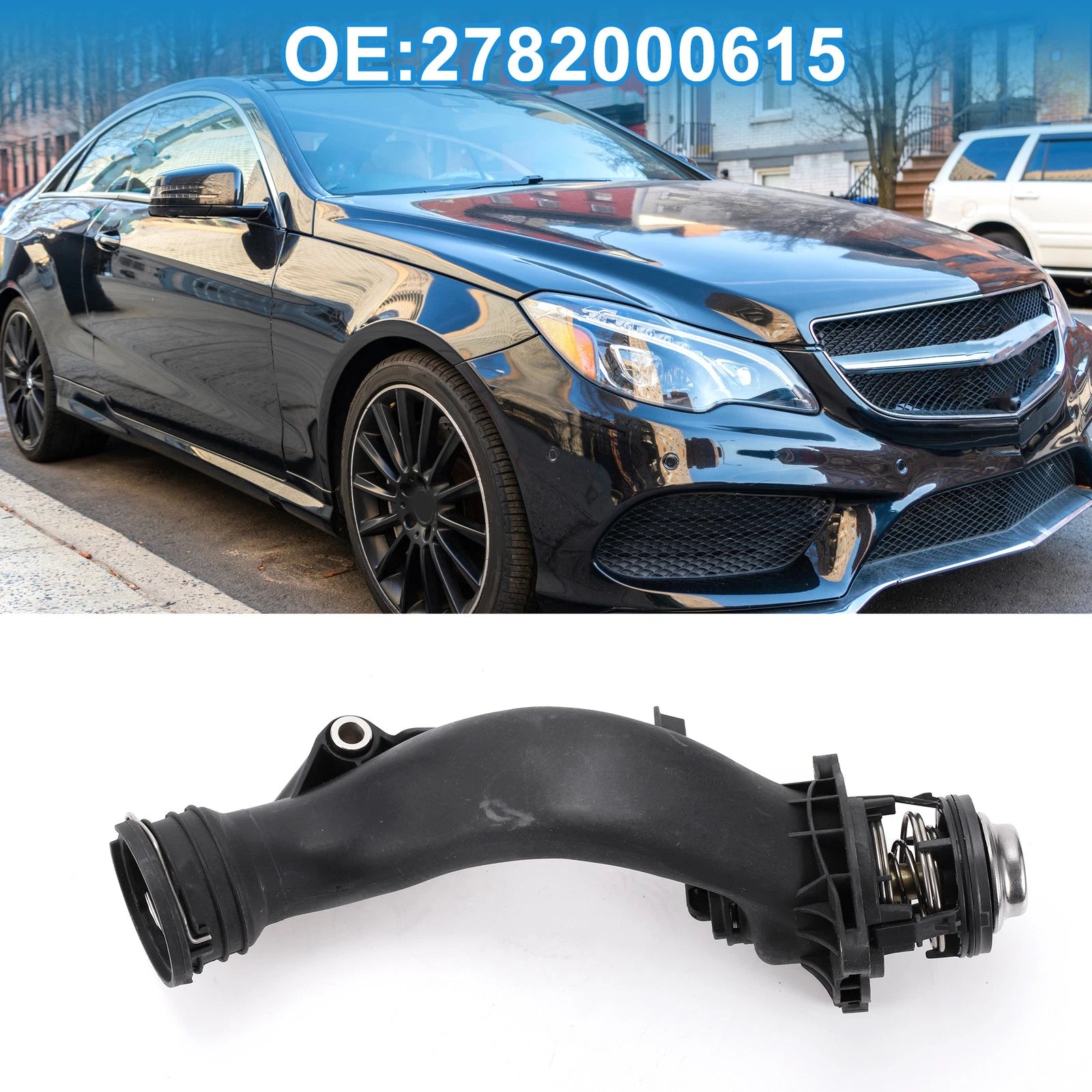 Engine Coolant Thermostat Housing Assembly for Mercedes-Benz E550 S550 (2012–2017)