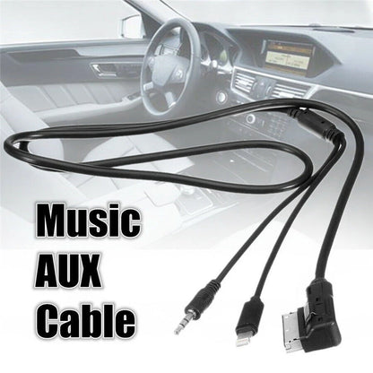 47" MMI Music AUX Audio Cable 8Pin Charging Adapter For Mercedes Benz 2009-2014