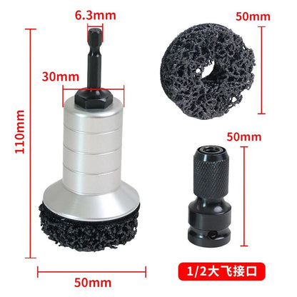Dual-use Connector Axle Head Grinding Rust Removal Tool Effective Rust Removal