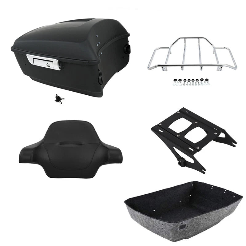Matte Black Trunk Pad Rack Mount for Harley Road Glide (2014–2026)