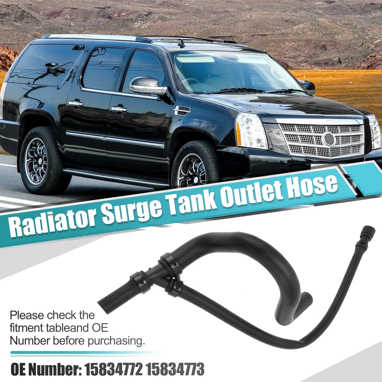Radiator Overflow Tank Hose Replacement for Chevrolet GMC Yukon (1997–2014)
