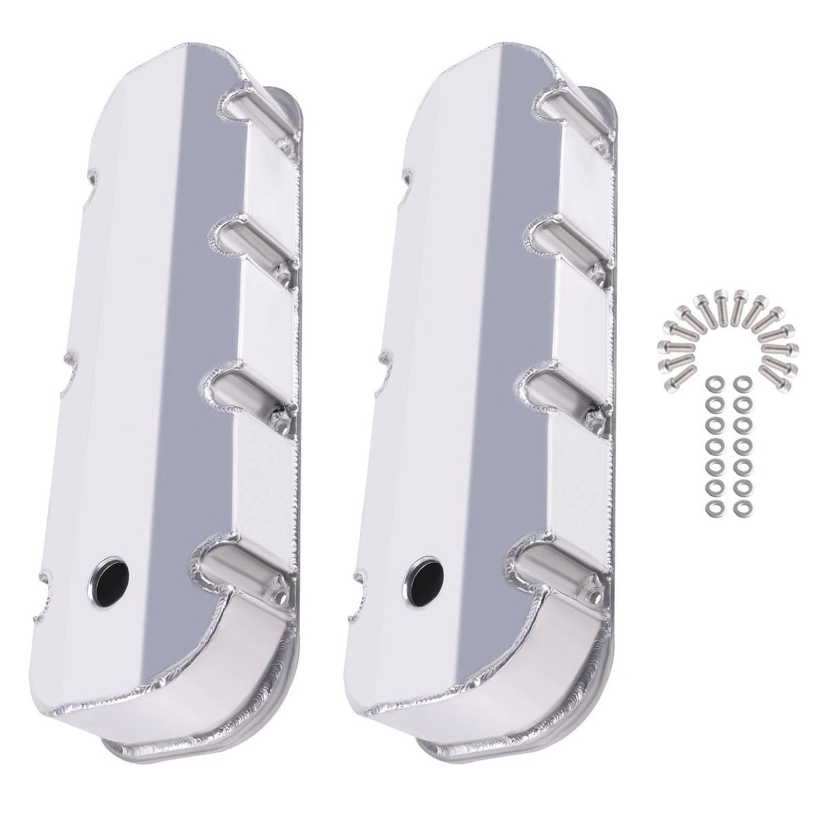 Fabricated Aluminum Tall Valve Covers for Big Block Chevy 454 (1965–1995)