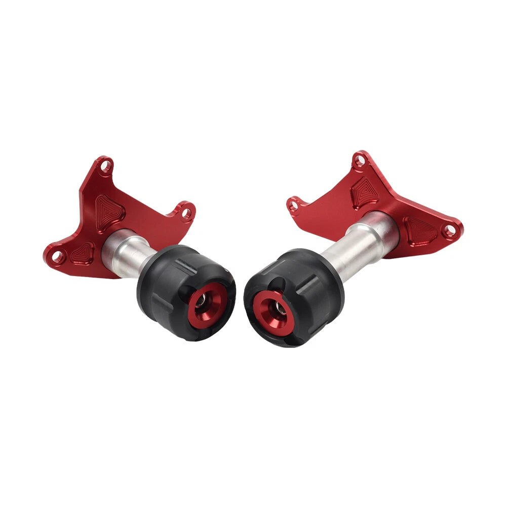 2X Red Frame Sliders Protector Guard for Honda Grom MSX125 (2013–2020)