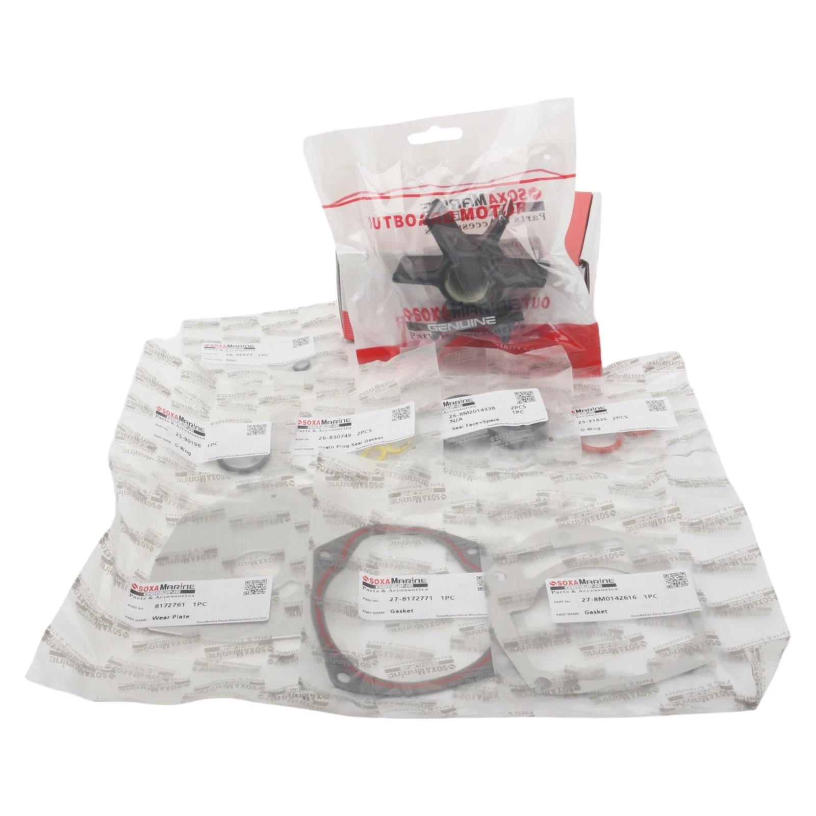 Water Pump Repair Service Kit for Mercury 40-250 Outboard (8M0100527)