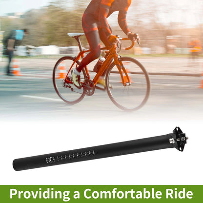 Seatpost Suspension 30.8x400mm for Bike Saddle Post Matte Black Carbon Fiber