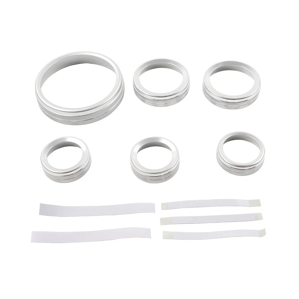 8x AC stereo tune knob headlight switch covers for Ford Bronco (2021–2022)
