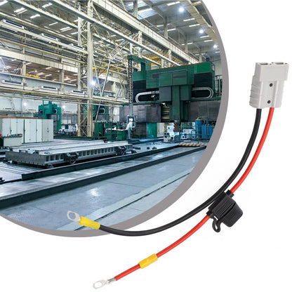 30CM 50Amp Battery Charging Connector Cable Kit for Forklift
