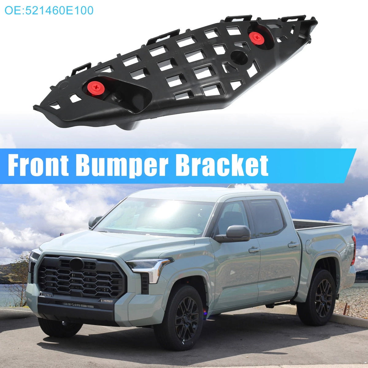 Front Left Bumper Bracket Retainer Spacer Mount for Toyota Highlander (2014–2019)