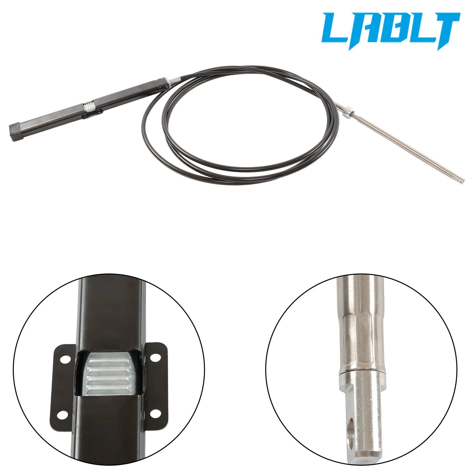 Steering Cable for SeaStar Back Mount Rack Pinion (19ft)