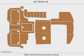 EVA Pad Foam Teak Deck Flooring Mat for Silverton 38 (2001)