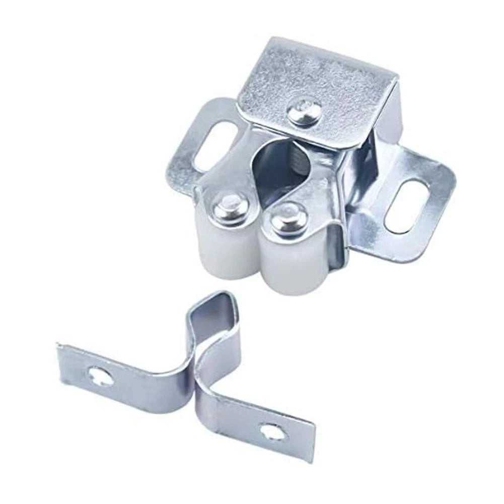 12 Pack Stainless Steel Double Roller Catches for Cabinet Wardrobe