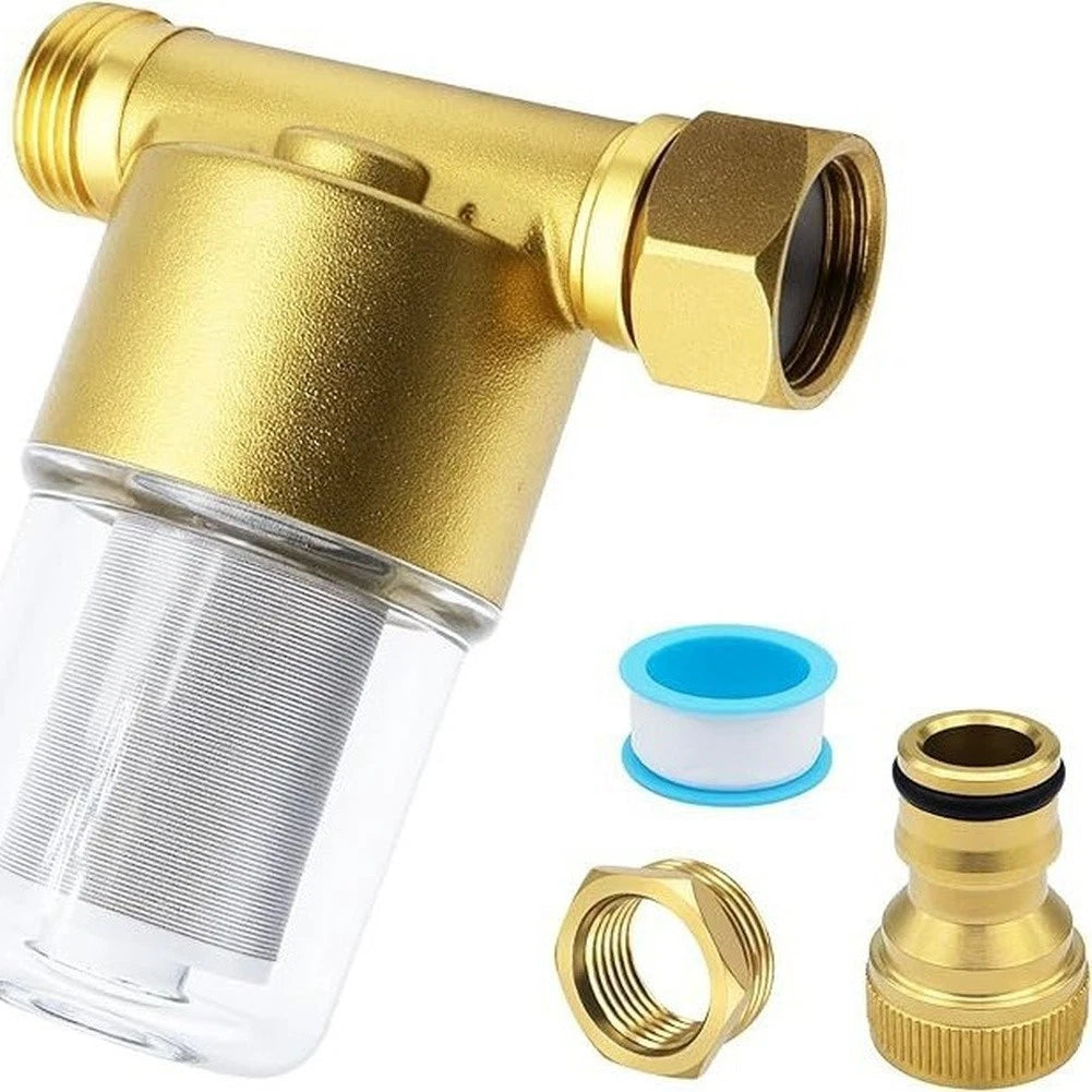 Brass Inline Water Filter for Home Use