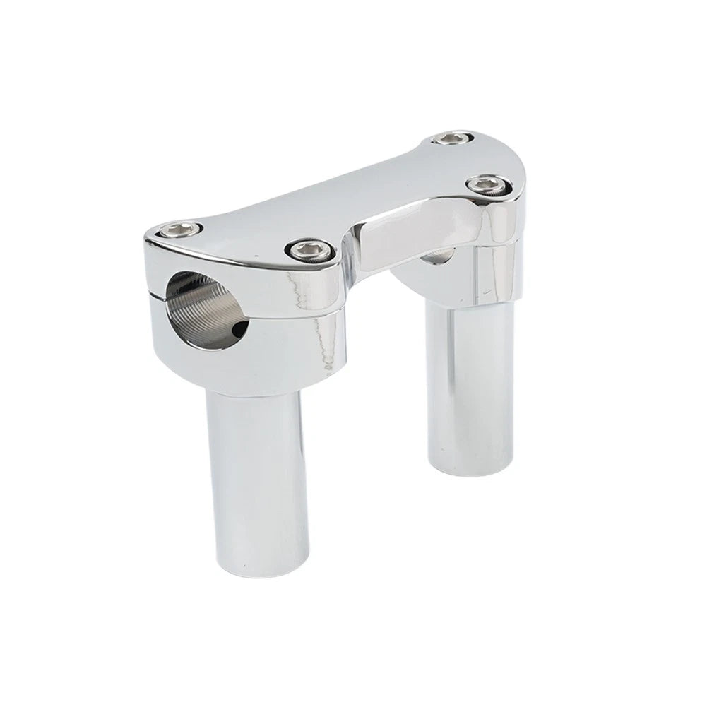 3.5" Straight Handlebar Riser & Top Clamp Chrome for Harley Dyna (2006–2023)