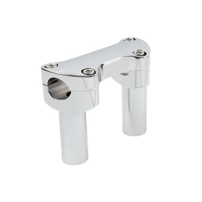 3.5" Straight Handlebar Riser & Top Clamp Chrome for Harley Dyna (2006–2023)