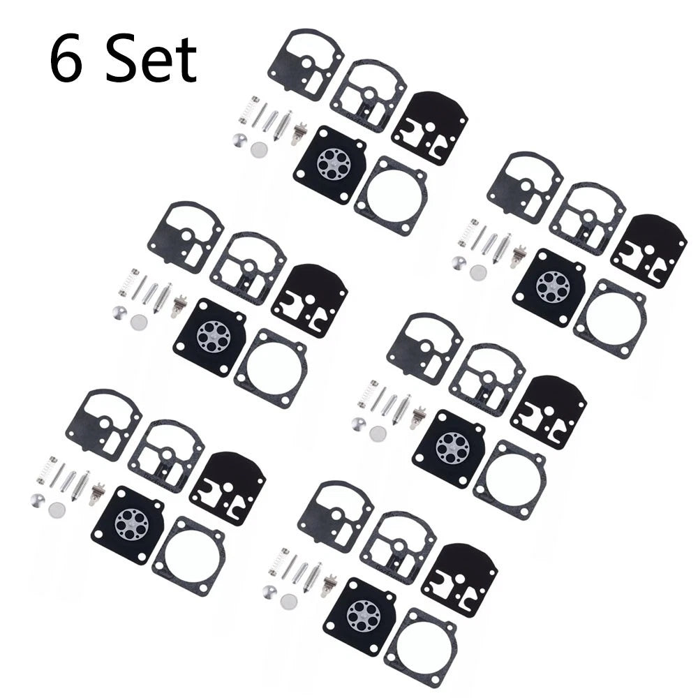 Set of 6 Carburetor Repair Kits for ZAMA RB-5 RB-7 RB-11 RB-14